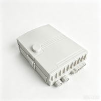 Caja Terminal FTTH de 8 Núcleos y 2 Entradas/8 Salidas, Caja de Distribución de Fibra Óptica para Exteriores ODP, Caja Divisora de Fibra Óptica FDB