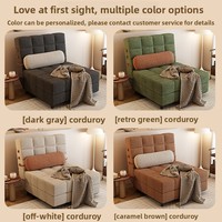 Sofá Cama Convertible Moderno y Sencillo Estilo Crema, Plegable de Doble Uso 2025, para Apartamentos Pequeños, Sala de Estar, Desmontable y Lavable, para Hotel