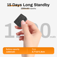 Rastreador GPS Magnético 4G de 1200 mAh/3000 mAh, Mini Rastreador GPS para Automóvil, Compatible con Aplicaciones Gratuitas para Android e iOS, LTE Recargable, Larga Duración en Espera
