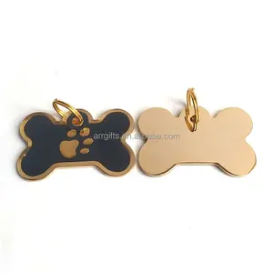 Bone Paw Pet Tags Fabrikant Zwart Email Bot Id Dog Tags Leverancier Grote Voorraad