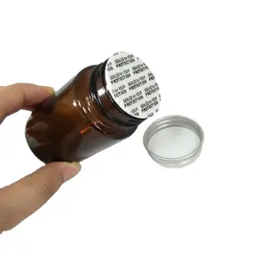 Jiangyin Veiligheid Seal Amber Glas Pil Fles met Schroef Deksel 75 ml