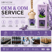 Bouteille de parfum pour voiture OEM ODM 8ML, diffuseur d'air suspendu avec bouchon en bois et parfum personnalisé pour les acheteurs de lignes de cadeaux automobiles
