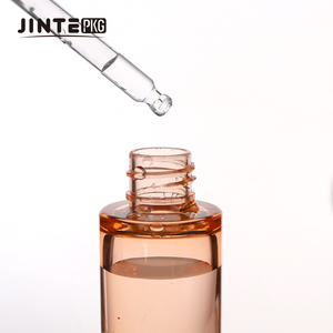 Flacon compte-gouttes en plastique fin pour sérum facial de 1 oz de haute qualité avec <span class=keywords><strong>bouton</strong></span>-poussoir en caoutchouc - Product Image 6