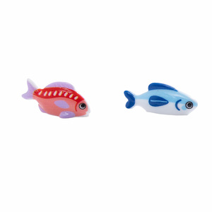 Figurines miniatures de saumon du Pacifique et de bar rouge, mini-animaux en résine, artisanat décoratif pour aquarium et jardin féerique - Product Image 5