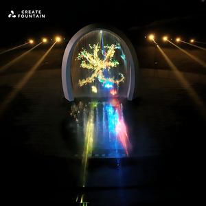 ม่านน้ำดิจิตอลกลางแจ้งม่านดิจิตอลเลเซอร์ติดผนังกันน้ำน้ำพุภาพยนตร์ - Product Image 1