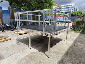 Plateforme de scène de concert modulaire pré-assemblée en alliage d'aluminium, légère, facile à installer, capacité 1000 kg - Product Image 4