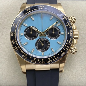 Wholesale high-quality luxury brand multi-functional watches. 904 stainless steel plated with gold, round fashionable watches. - Product Image 1