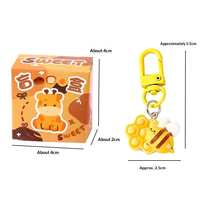 Kawaii Anime Creatieve plastic sleutelhanger voor kinderen, praktische prijzen, klasbeloning, leerlingenhanger, kleuterschool cadeau, pop