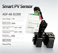 Compteur d'électricité bidirectionnel monophasé AGF-AE-D/200 100A Classe 0.5 avec écran LCD et pince CT en circuit ouvert pour la mesure du courant et de l'énergie