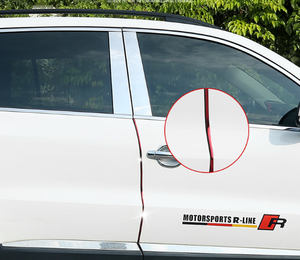 クロームストリップ車の保護シルバーブラック用ユニバーサル自己接着装飾車 - Product Image 6