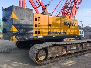 Grúa sobre orugas Sany SCC550/SCC600 usada de 55, 60 y 75 toneladas con sistema de caída libre, motor y propulsión listos para trabajar - Product Image 5