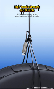 <span class=keywords><strong>สาย</strong></span>ต่อขยายไฟเบอร์ออปติก USB 3.1 แบบ Male to Male รุ่น DT-2317 ความเร็วสูง 10Gbps สำหรับถ่ายโอนข้อมูล ความยาว 5 ม. 10 ม. 15 ม. 50 ม. - Product Image 5