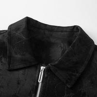 Blouson Bomber Homme Personnalisé, Style Universitaire, Délavé, Ample, Décontracté, Streetwear, Vintage, Zippé, Oversize, Tendance, Coupe-vent, Écologique