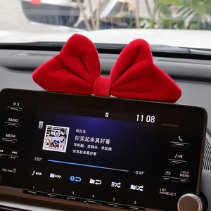 Car <b>Bow</b> Ornament <b>Large</b> Fabric Decor For Console Interior Accessories - Product Image 4