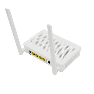 Modem serat optik WiFi VOIP 300G, Modem tidak Xpon ONU ultra-cepat 2.4 Mbps 1GE 3FE VOIP