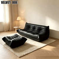 Canapé Caterpillar de qualité commerciale en velours, fauteuil lounge, personnalisation possible pour café, salon, bureau, hall d'entrée