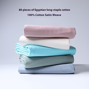 Ensemble <span class=keywords><strong>de</strong></span> quatre pièces en satin <span class=keywords><strong>de</strong></span> coton égyptien à longues fibres couleur unie des années 80 comprend une <span class=keywords><strong>housse</strong></span> <span class=keywords><strong>de</strong></span> <span class=keywords><strong>couette</strong></span> drap <span class=keywords><strong>de</strong></span> lit taie d'oreiller - Product Image 2