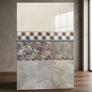 Gris 30x60cm 300x600mm Glossy 3D Printed 12x24 Carrelages muraux de salle de bain Porcelaine Look Céramique pour importateurs - Product Image 1
