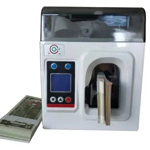 Kleine Size Bill Geld Valuta Bindmiddel Binding Papier Valuta Notes Machine Voor Bank Gebruik