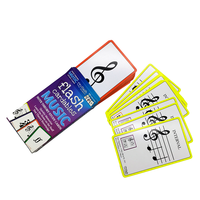Impression personnalisée pour enfants vocabulaire chinois musique cartes Flash jeu éducatif cartes en papier avec Logo