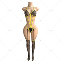 ELITES Nouveau Style Pole Wear Designer Exotic Dancewear Popular Classic Leather Wholesale Stripper Wear