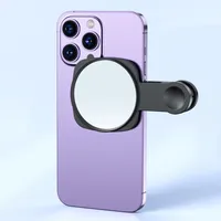 Kit klip cermin Selfie lensa kamera ponsel pintar untuk ponsel pintar IPhone Samsung Live Streaming Foto Video Selfie Vlog Aksesori