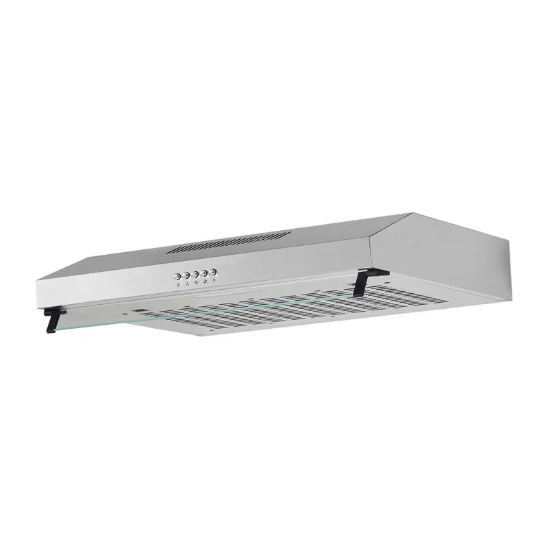 Kitchen Led Lighting Slim Range Hood With Two Stainless Steel Filter