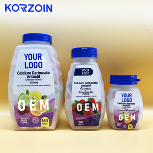 Fabricant chinois OEM Assortiment de comprimés antiacides à croquer à saveur de fruits Suppléments pour la santé intestinale et la digestion pour les brûlures cardiaques - Product Image 1