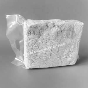 Trapos de Algodón Blancos Reciclados Cortados en Trozos, Trapos de Camisetas Blancas con Gran Absorción de Agua y Aceite - Product Image 1