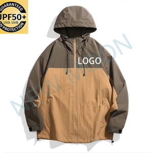 เสื้อแจ็คเก็ตกันลมสำหรับเล่นกีฬา UPF 50+ สำหรับผู้ชาย เหมาะสำหรับเดินป่า กิจกรรมกลางแจ้ง แห้งเร็ว กันน้ำ อุ่นสบาย สำหรับวิ่ง - Product Image 4