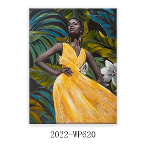 <span class=keywords><strong>Pintura</strong></span> <span class=keywords><strong>de</strong></span> Alta Calidad <span class=keywords><strong>de</strong></span> Mujeres Negras Africanas Semidesnudas sobre Lienzo, Arte <span class=keywords><strong>de</strong></span> Pared Decorativo para el Hogar, Retrato en Lienzo - Product Image 6