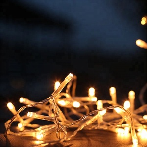 Décoratif à piles étanche extérieure étoile led rideau guirlandes lumineuses de noël solaire a mené des lumières de fée - Product Image 1