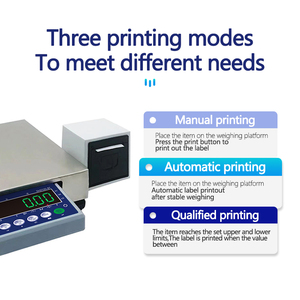 SOHE BTP Tischwaage 235*325mm 3kg-30kg mit Etikettendruck Lebensmittelfabrik Wasserdichte LED-Stahlwaagen - Product Image 3