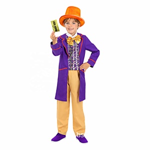 Costume da Carnevale per Bambini Ispirato a <span class=keywords><strong>Charlie</strong></span> e la Fabbrica di Cioccolato, Abito Oompa Loompa per Halloween - Product Image 5