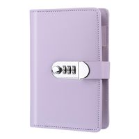 Carnet de notes avec logo personnalisé blanc et rose avec serrure à code métallique, journal secret argenté, coffret cadeau pour fille, planificateur, carnet de notes de bureau
