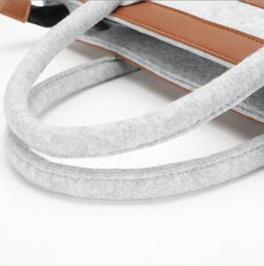 Sac pour ordinateur portable en feutre de polyester de grande capacité, pliable, durable et portable pour un usage quotidien au bureau - Vente directe d'usine - Product Image 6