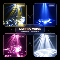 Système cinétique DMX de lumières LED à disque miroir, lourd, avec treuil DMX, pour discothèque, DJ, fête, lampe LED RGB