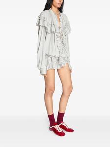 Jupe courte à volants Leduo personnalisée pour femme, en mélange de coton doux, taille élastique, mode quotidienne - Product Image 2