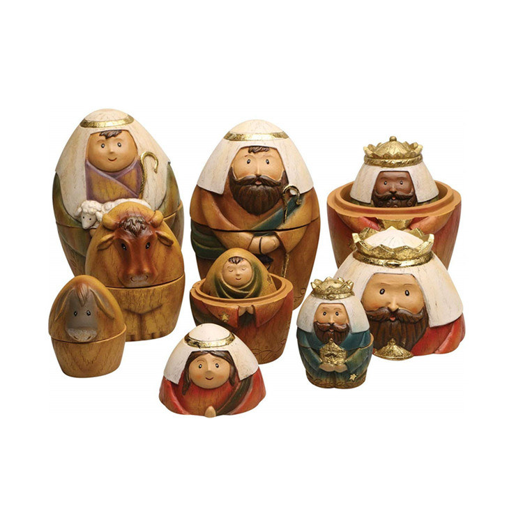 Детали керамических кукол «Святая семья», 3 короля и пастушья, рождественские подставные куклы на Рождество, набор из 9