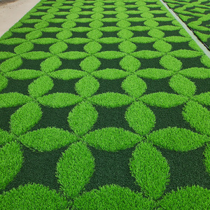 Gazon artificiel haute densité à motif personnalisé, tapis de gazon simulé écologique pour cour, terrain de football, activités de plein air - Product Image 4