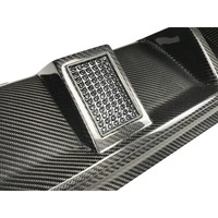 BMW F90 M5 Competition CS 2017-2023 Serat Karbon Pelindung Diffuser Bibir Bumper Belakang Bawah Lampu Rem LED Finishing Gloss
