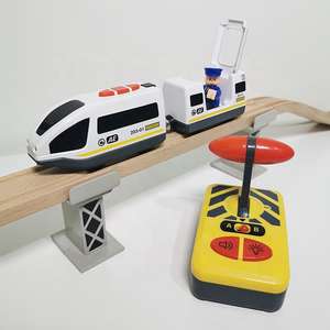 <span class=keywords><strong>Locomotive</strong></span> électrique télécommandée personnalisée avec piste de 4 cm assortie au son et à la lumière, jouets éducatifs pour enfants, nouvelle collection - Product Image 3
