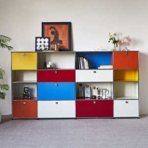 Estantería de lujo Ins de aparador de acero inoxidable <span class=keywords><strong>vintage</strong></span> moderno y modular para comedor, sala de estar, armario de almacenamiento modular de moda - Product Image 1