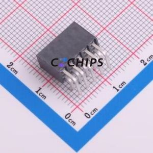 SSW-105-02-T-D-RA Pin Socket Bent Lead Through Hole,P=2.54mm Connector 2.54mm 2.54mm Right Angle Insert Double Row - Product Image 2
