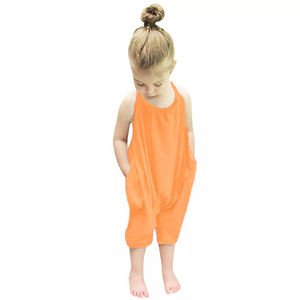 Hongbo su misura <span class=keywords><strong>tuta</strong></span> da <span class=keywords><strong>bambina</strong></span> pantaloni lunghi all'ingrosso con cinturino a schiena scoperta <span class=keywords><strong>tuta</strong></span> pagliaccetto per 5-15 anni estate - Product Image 4