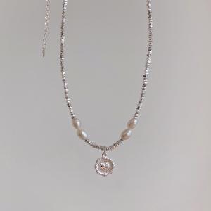 Collier pendentif en argent pur S925 Taozhiyao, or rose, petite fleur de pêcher, collier de clavicule, accessoire de mode rose doux - Product Image 1