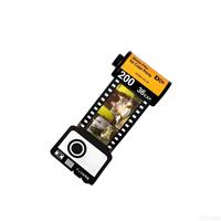 Porte-clés personnalisé en forme de cassette de film, modèle DIY 520, compatible Kodak Fuji Film, vente en gros en stock