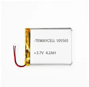3.7v 4200mah Lipo Battery High Cycle Life Battery 105565 3.7V 4200mAh Lipo Rechargeable Battery With KC Certificate