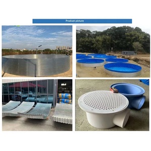 Tanque de lona redondo de 75000L, estanque de cría de <span class=keywords><strong>gambas</strong></span> de Pvc grueso, depósito Circular, piscina, tilapia, acuario, tanque Biofloc - Product Image 5