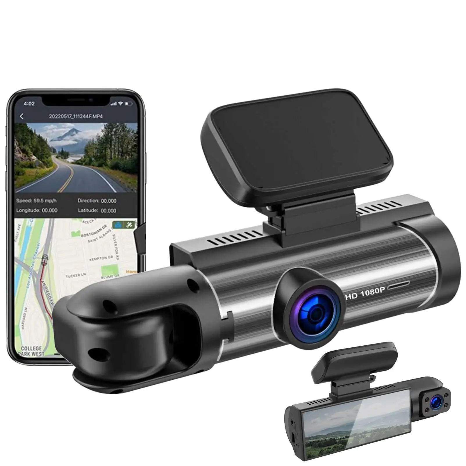 Fabriek Stopcontacten M8 Dashboard Camera Full Hd Auto Black Box Auto Dvr Camera Dual Lens Wifi Functie Dash Cam